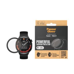 Стъклен протектор за часовник PanzerGlass за Huawei Watch 4 - Черен