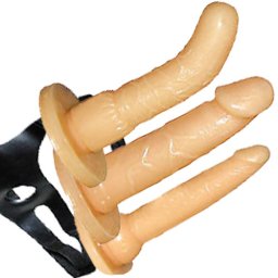 Комплект пенис колани "STRAP ON FLESH" 3 бр.