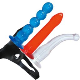 Комплект пенис колани "STRAP COLOR" 3 бр. сменяеми