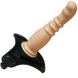 Вибро пенис колан "HARNESS DONG FLESH" 18 см.