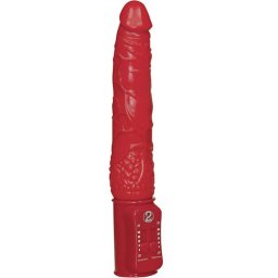 Вибратор силикон със специфични движения "RED PUSH" 19 см.