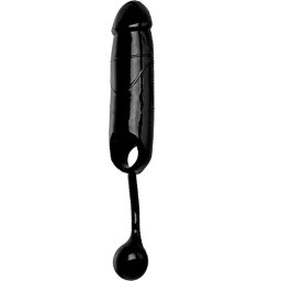 Пенис удебелител с анална приставка "MASTER STUFFER" 19 см.