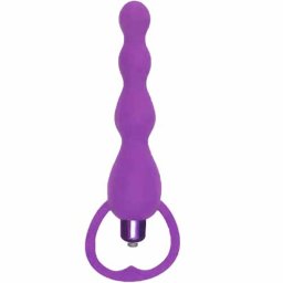 Вибро анална броеница "TOK ANAL PURPLE" 15 см.