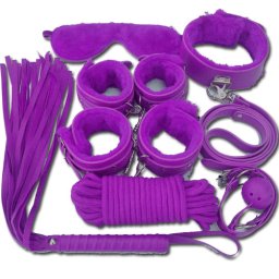 BDSM Комплект "PURPLE SENSUAL" 7 части
