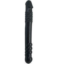 Двойна пенис отливка "TWOFOLD BLACK" 25 см