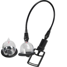 Вибро помпа за стимулация на зърната "BAD KITTY VNC" 2 чашки