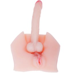 Вагина и Дилдо Кибер Кожа "THE TRUTHFUL EXPERIENCE" 27 х 25 см. Глас