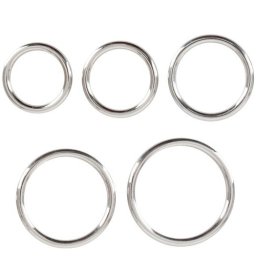 Комплект метални пенис рингове "BAD KITTY PROFESSIONAL" 5 бр.