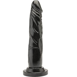Лепяща се пенис отливка "GET REAL BLACK" 18 см