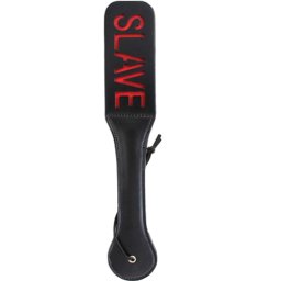 BDSM Плескалка с кожена облицовка "SLAVER PADDLE" 32 см.