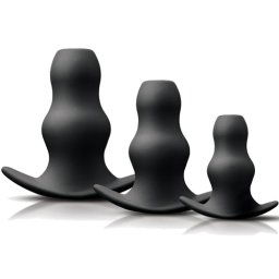 Комплект анални тунели Butt Plug Медицински силикон "PEEKER KIT" 7-11 см