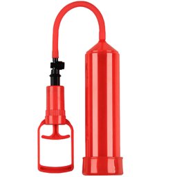 Пенис помпа "PUSH TOUCH RED" 23 см