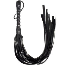 Кожен камшик "FRUSTA SQUASH BLACK" 45 см.