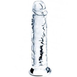 Лепяща се пенис отливка дилдо "FLAWLESS CLEAR" 18 см
