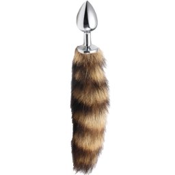 Метален Butt Plug с опашка "SENS SILVER TAIL" 40 см. Размер - M