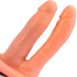 Мъжки двучленен пенис колан "UHD PENETRATOR FLESH" 17 см