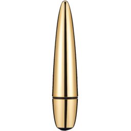 Гладък анален вибратор с презареждаща се батерия "GOLD BULLET" 11 см