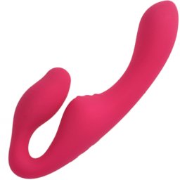 Двоен Страп-Он Вибратор Медицински Силикон "KIKI PINK" 20 см