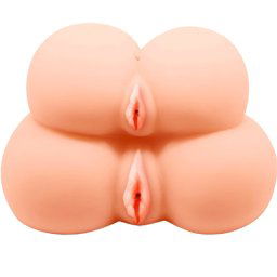 Двойни вагина и анус Кибер Кожа "PASSION LADY TWINS ASS" 19 см