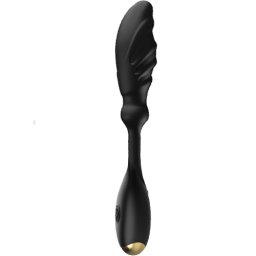 Анален унисекс вибратор за G-точка и простата "ONYX BLACK" 17 см
