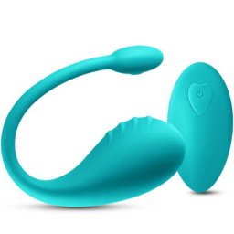 Комбинирано Вибро яйце и стимулатор за двойки "INYA VENUS TEAL" 20 см. Wireless
