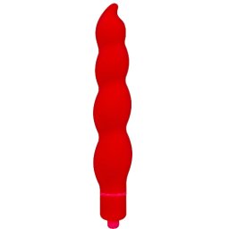 Вибратор анално-вагинален "SWIRLS RED" 15 см