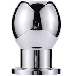 Анален метален тунел Butt Plug "SILVERHOLE" 6.5 см размер - M