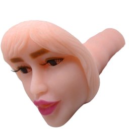 Вибриращ мастурбатор с формата на лице "FACE STROKER" 20 см