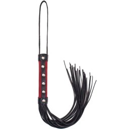 Кожен камшик "BICCI RED BLACK" 40 см