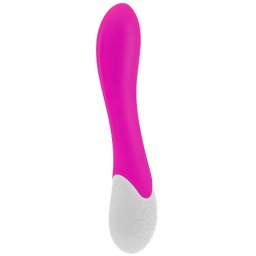 Луксозен вибратор за G-точка със затопляне "CORABI PINK" 20 см