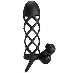 Вибрираща силиконова клетка за пенис "PRETTY LOVE VIBE CAGE" 11.5 см