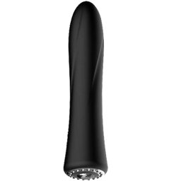 Луксозен вибратор медицински силикон "DISCRETION JEWEL BLACK" 19 см