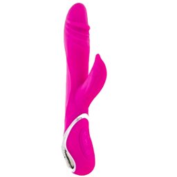 Мулти-функционален вибратор Медицински силикон "EXTREME PINK" 22 см