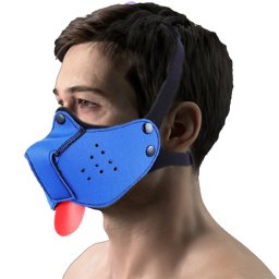 Маска за лице - кучешка муцуна "PUPPY MASK BLUE"