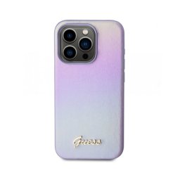 Калъф Guess Iridescent Metal Script Back Case за Apple iPhone 15 Pro Max