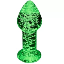 Анален разширител Butt Plug - Фосфоресциращ "GAP SHINING LINE" 9 см