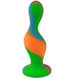Анален разширител Butt Plug Медицински силикон "SPEACES RAINBOW" 12 см