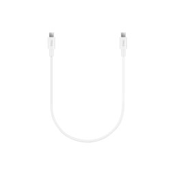 Data кабел ttec Type-C - Type-C 30cm 65W Fast Charge Cable - Бял