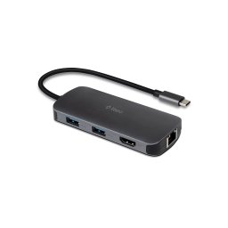 Хъб ttec Type-C - 4K HDMI + Gigabit Ethernet LAN + PD USB-C+ USB-A 2.0+ USB-A 2.0 x 2 + SD + MSD Converter / Hub /Multiplexer(Macbook comp) - Черен