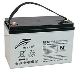 Акумулаторна батерия Ritar Power DC12-100, 12V, 100Ah, AGM, Insert M8: Позиция-C конектори