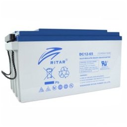 Акумулаторна батерия Ritar Power DC12-65, 12V, 65Ah, AGM, F5/M8 / F11/M6 конектори