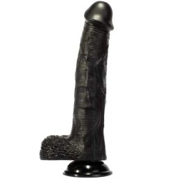 Лепяща се пенис отливка "GEOFF COCK BLACK" 30 см