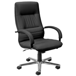 Мениджърски стол Linea Steel Leather