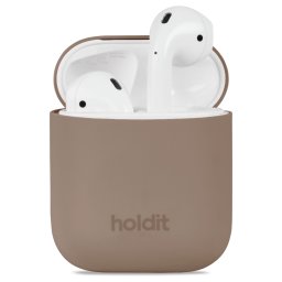Kaлъф Holdit Silicone Case за AirPods 1/2 - Mocha Brown