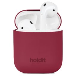 Kaлъф Holdit Silicone Case за AirPods 1/2 - Red Velvet