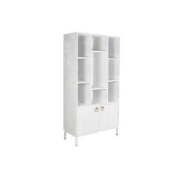 Лавица DKD Home Decor Метал Бял Дърво манго 90 x 40 x 180 cm