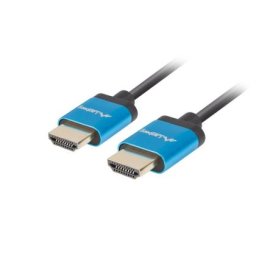 Кабел Lanberg HDMI M/M V2.0 4K cable 0.5m, slim, black