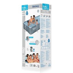 Басейн Bestway Steel Pro 366x201x66 см – рамков с помпа