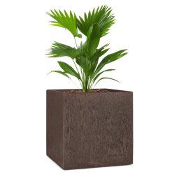 Blumfeldt Solid Grow Rust, саксия за цветя, 40 х 41 х 40 см, фиброслой, ръждив цвят (GDW11-Solidgrow40)