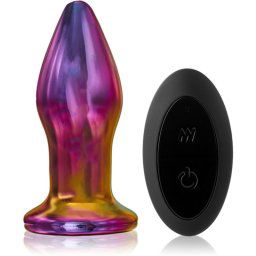 Dream Toys Glamour Glass Remote Vibe Plug анален разширител вибриращ 10,7 см
